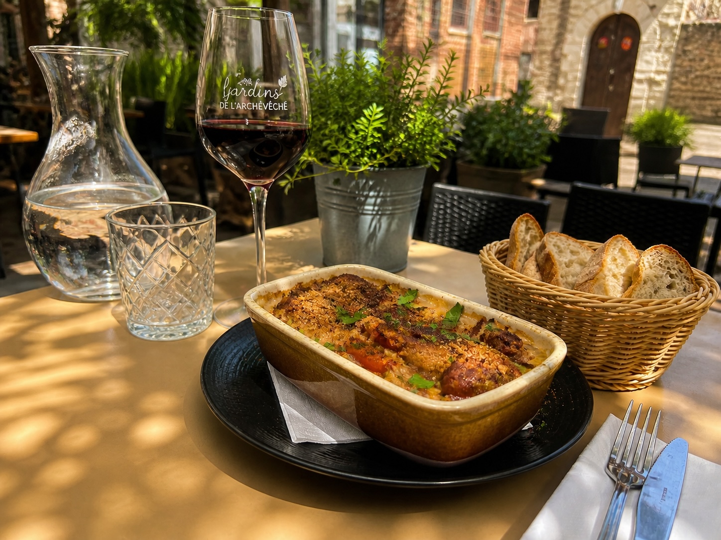 Cassoulet albigeois du restaurant Les Jardins de l'Archevêché à Albi